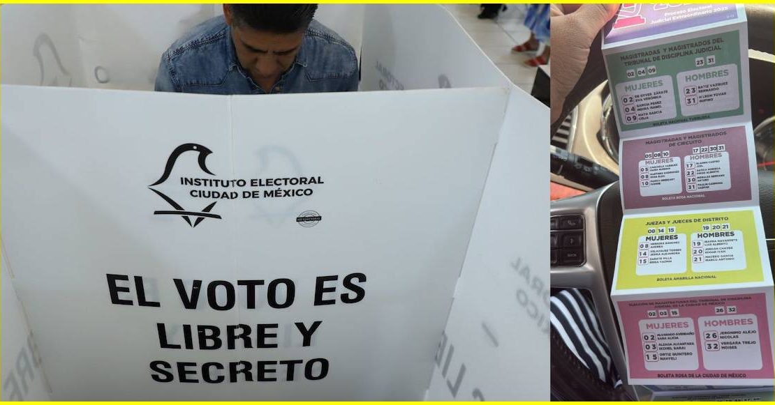 A propósito de las denuncias… ¿votar con acordeón en las Elecciones del Poder Judicial es un delito?
