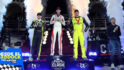 El podio de Nascar Cup en Los Angeles 2024